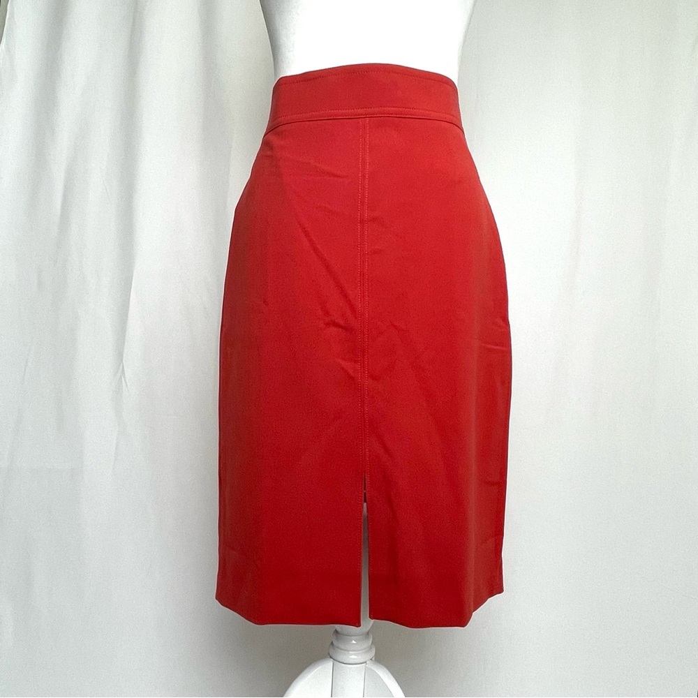 Ann Taylor Orange Pencil Skirt